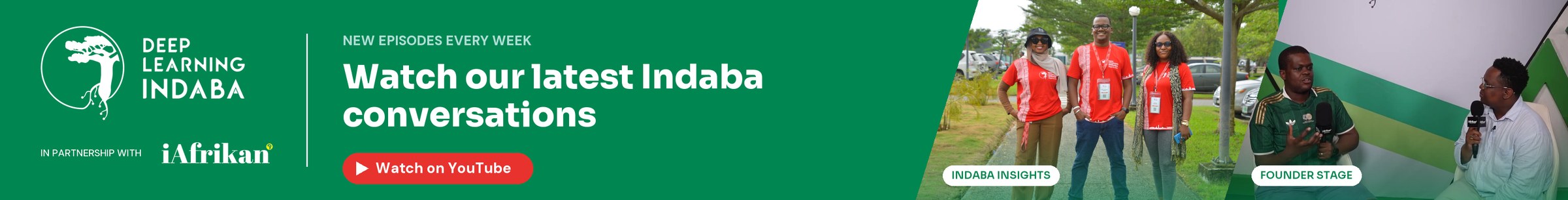 Watch our latest Deep Learning Indaba conversations on iAfrikan Studios