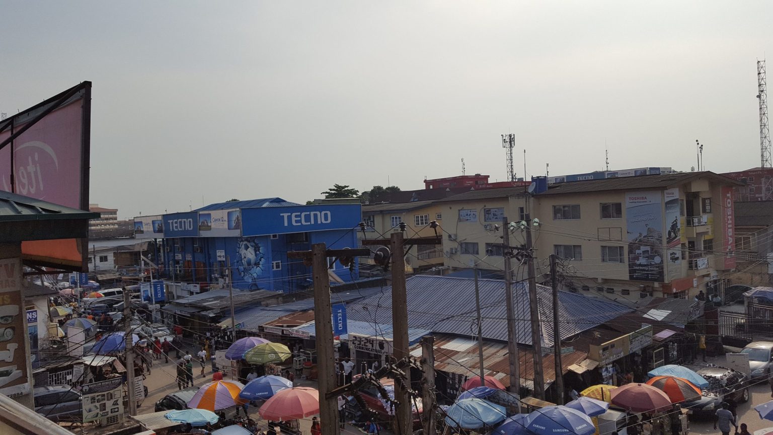 Computer Village electronics market in Lagos, Nigeria. Photo by Jeremy Kirshbaum.