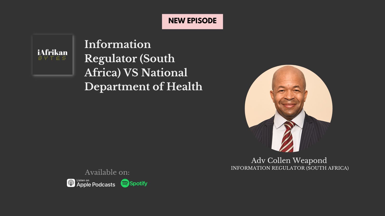 Information Regulator (South Africa) VS National Department of Health